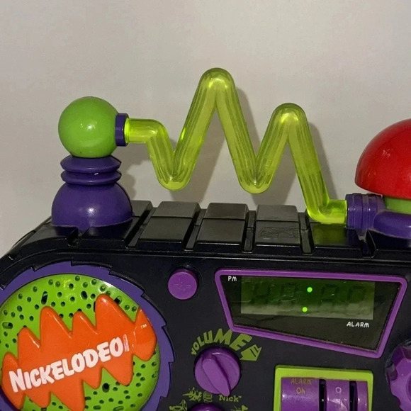 Vintage 1995 Nickelodeon Time Blaster Rise & Slime Alarm Clock AM/FM Radio - Picture 5 of 12